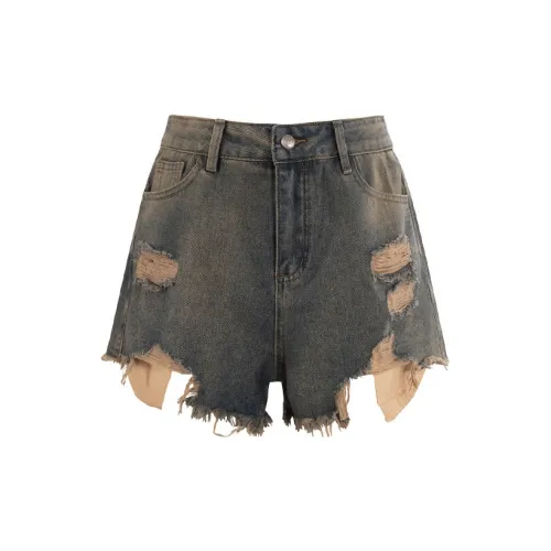 UNIFREE Denim Shorts Women's Vintage Blue