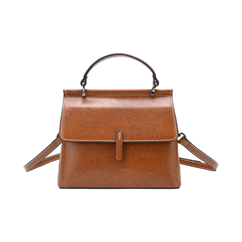 H YXIANG Cow Leather Shoulder Bag Regular Women's Red/Black/Coffee/Brown-7