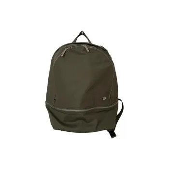Lululemon Polyester Backpack Mini Unisex Green Gray