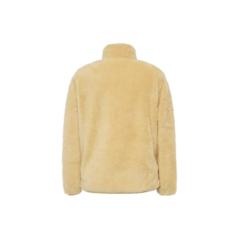 UNIQLO Velvet feel Coat Women's Apricot Yellow-1