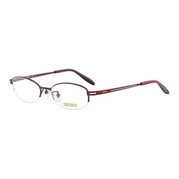 SEIKO Titanium Browline Eyeglass Frames Women's Multicolor