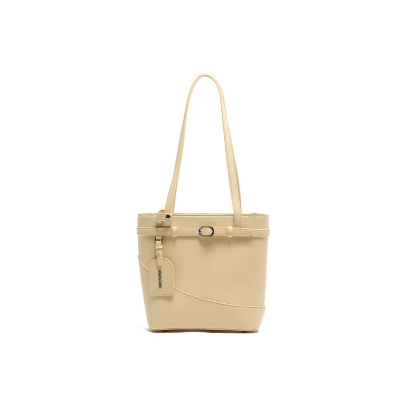 MICOCAH PU Tote Bag Shoulder Bag Regular Women's Warm Sun Yellow/Winter Twilight Black-0