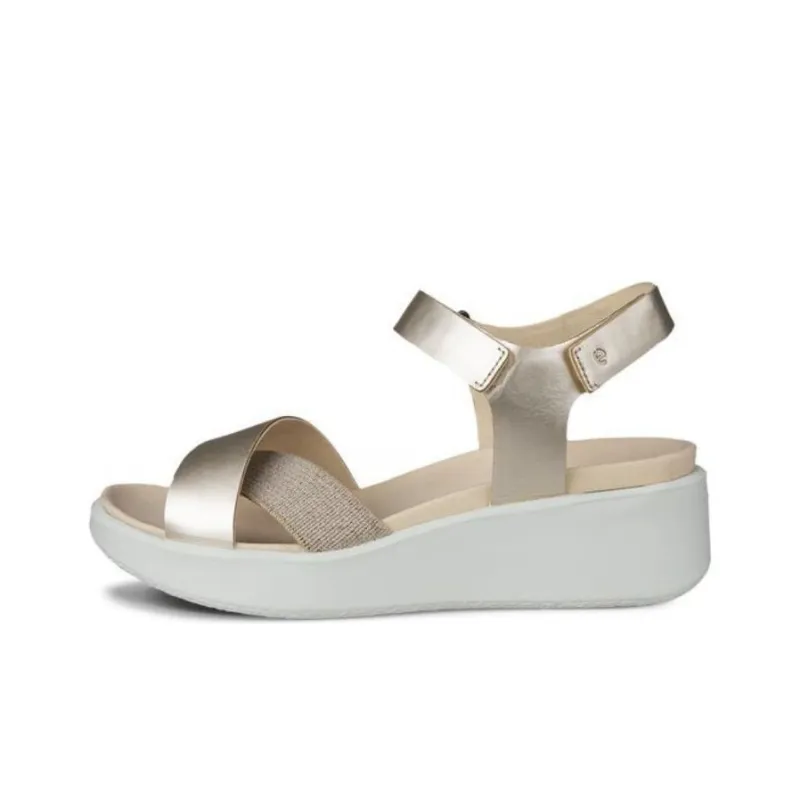 Ecco One Strap Sandals Women's Gold-0