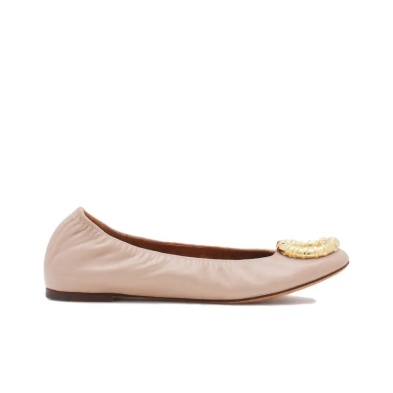 Lanvin Melodie Casual Single Shoes Women's Pink-1