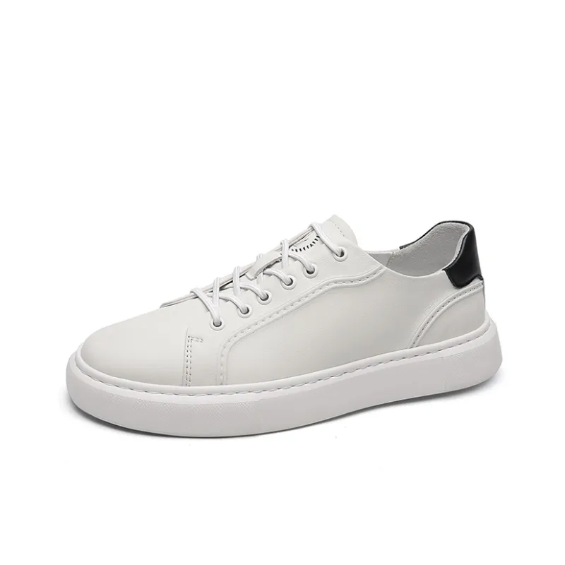 CROWN Low Top Skateboard Shoes Men's White One Yard Larger-1