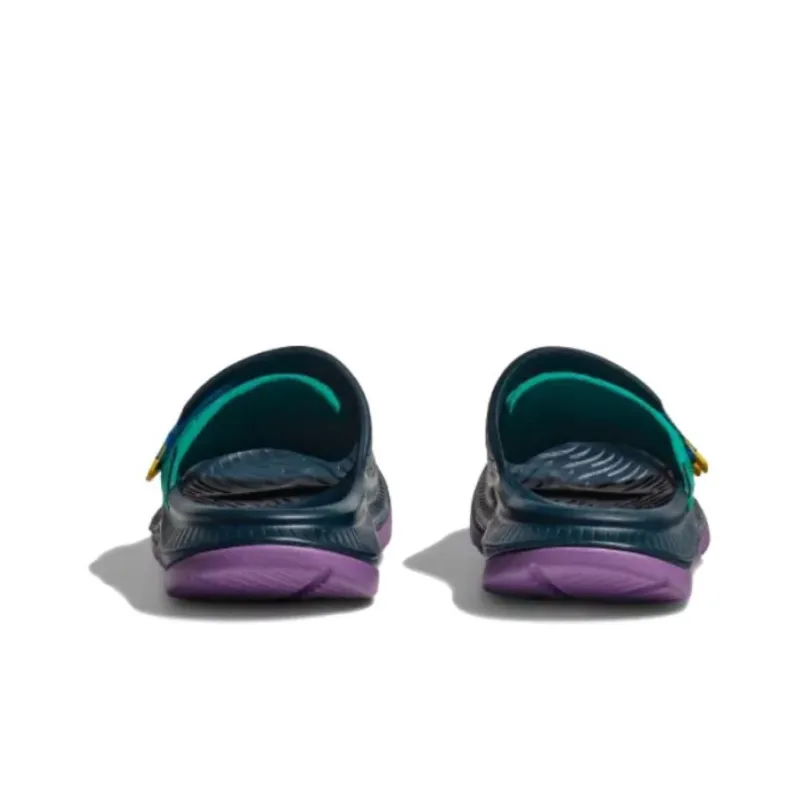 HOKA ONE ONE ORA Luxe Abrasion-Resistant Slide Slippers Unisex Blue Green-3