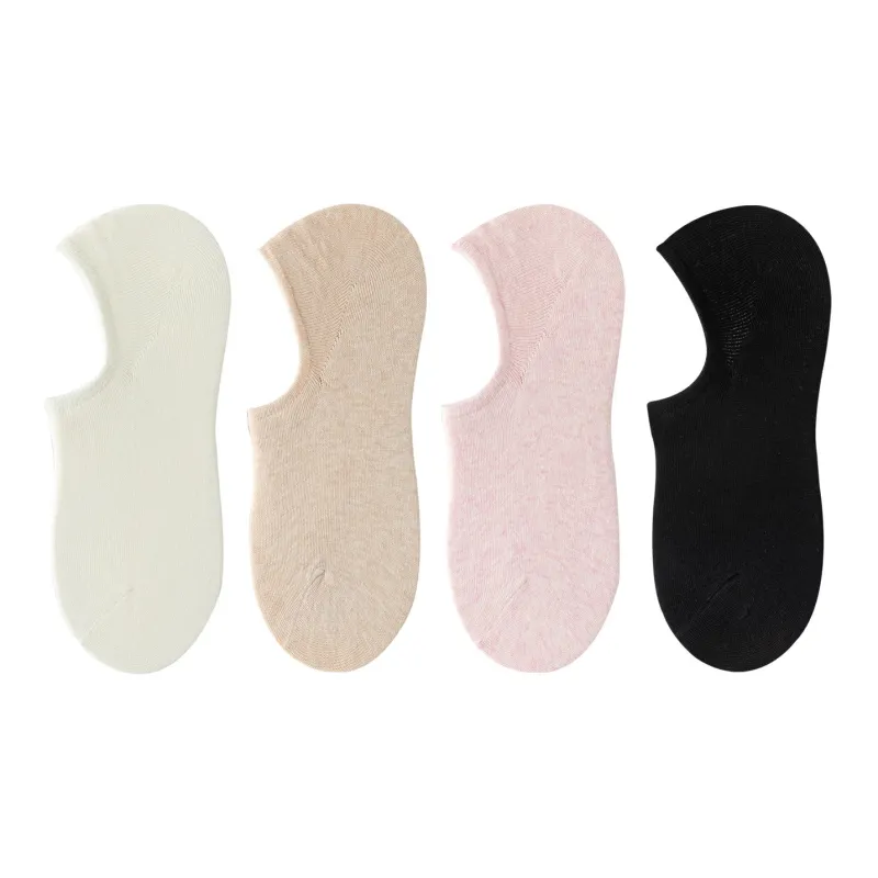 XXLLG Spring And Fall No-Show Socks Women's 4 Pack-4
