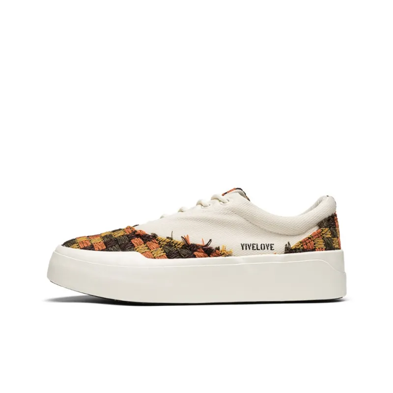 YIVELOVE Anti-Slip And Wear-Resistant Breathable Low-Top Canvas Shoes Unisex Orange-0