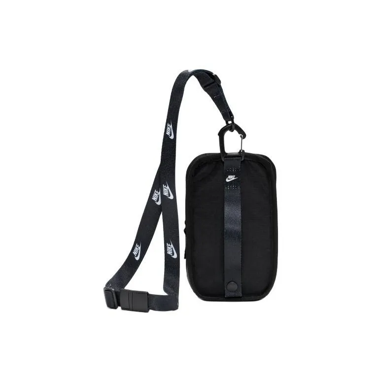 Nike Club Polyester Polyurethane One Shoulder Crossbody Cell Phone Pouch Regular Unisex Black-2
