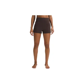 Lululemon Align™ Series Classic Fit High Rise Short 3' Casual Shorts Women's Coffee