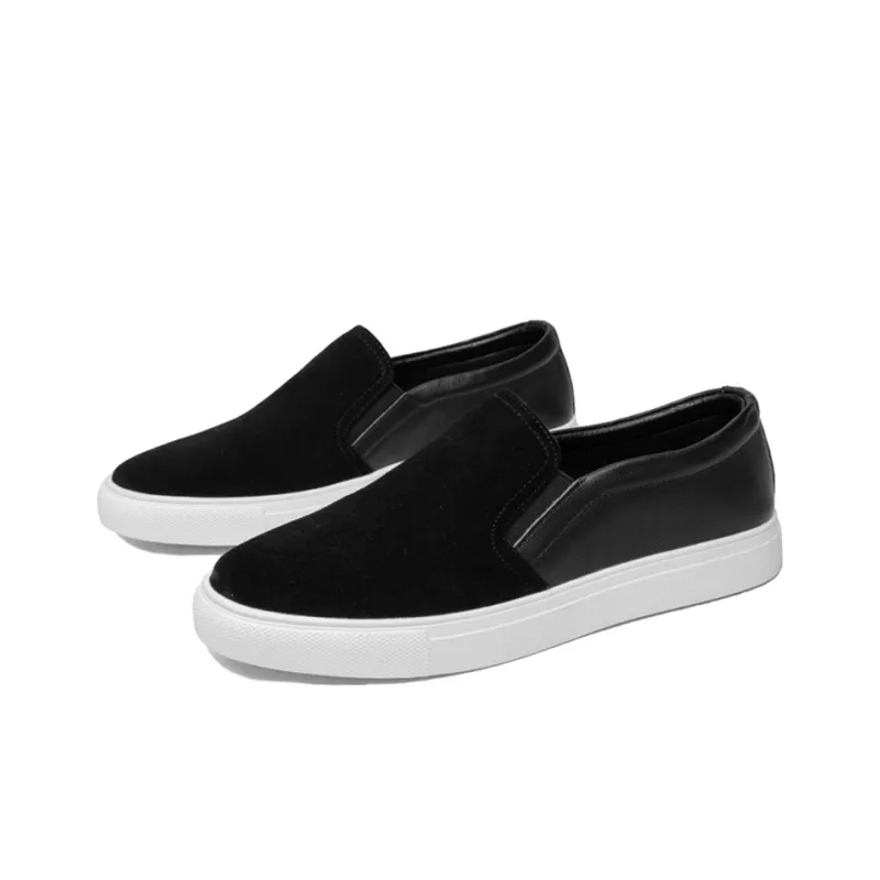 Romon Men's Casual Shoes Men Low Top Black-2