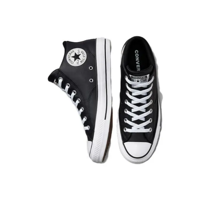 Converse Chuck Taylor All Star Malden Street Anti Slip Wear Resistant Mid Top Skateboard Shoes Unisex Black White-3