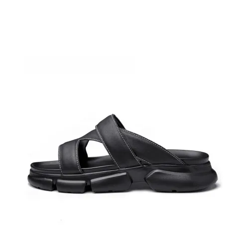 Brounvanm Beach Sandals Men Black