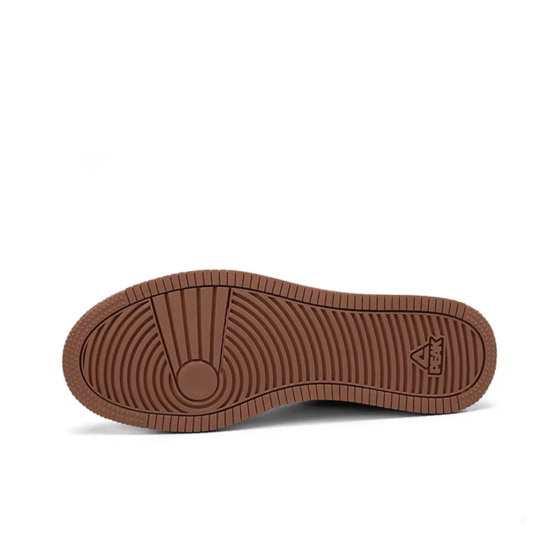 PEAK Skateboard Shoes Men Low Top Beige-4