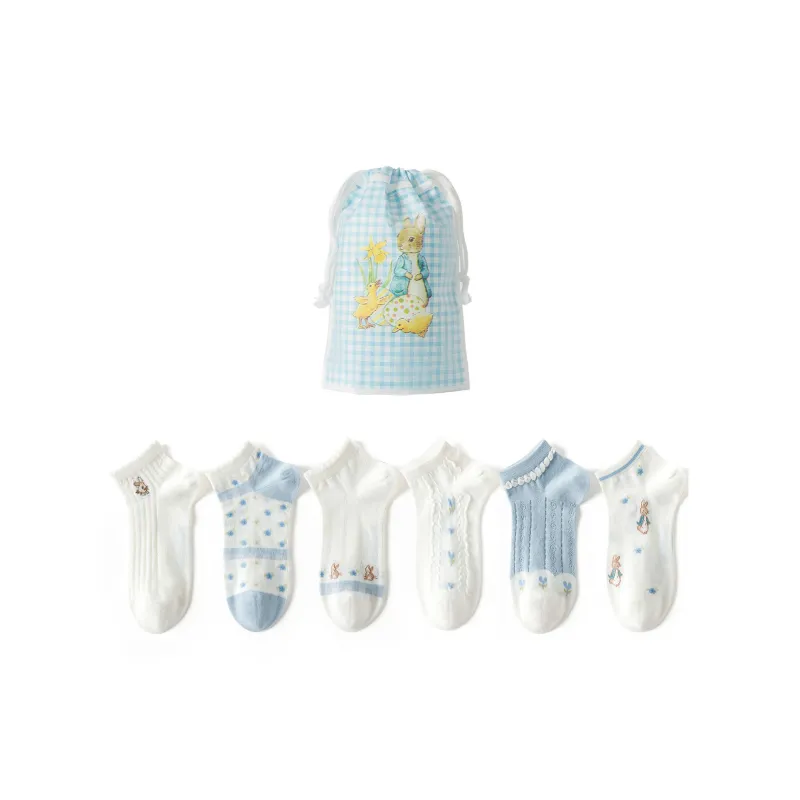 Caramella x Peter Rabbit Ankle Socks Unisex 5 Pack-17
