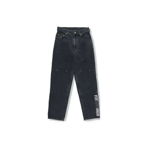 WIND AND SEA Jeans Unisex Black