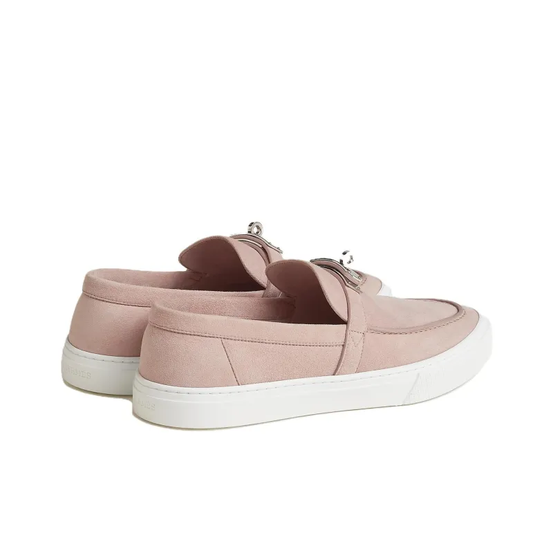 HERMES Game Loafers Men Pink-4