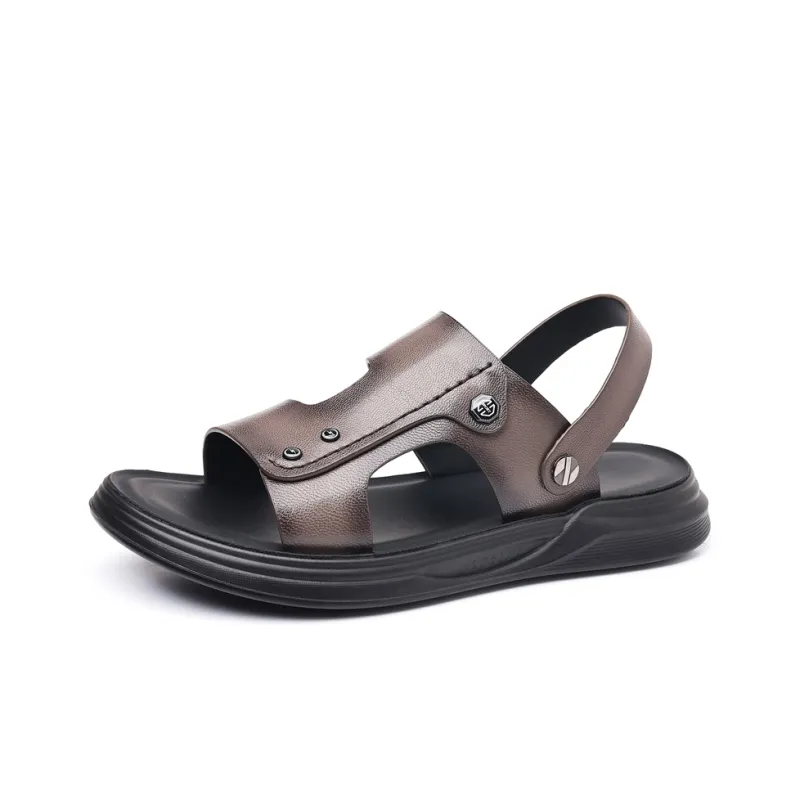 SHUPATE Beach Sandals Men Black-0