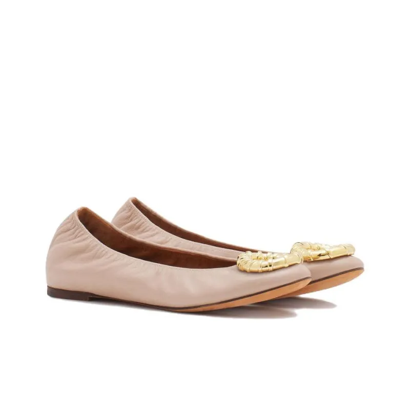 Lanvin Melodie Casual Single Shoes Women's Pink-2
