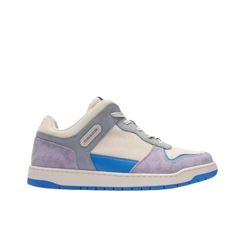 COACH C201 Low-Top Skateboard Shoes Men's White-1