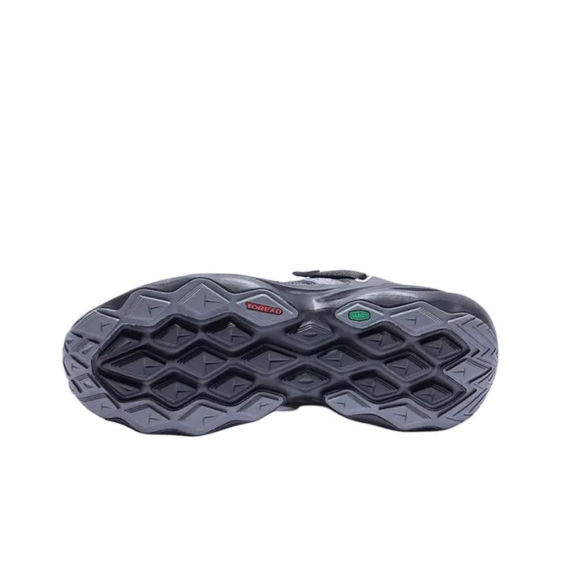 TOREAD Slip Resistant And Breathable Low Top Hiking Shoes Men's Black-5