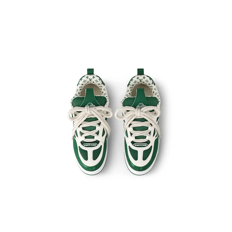 LOUIS VUITTON Lv Skate Sneaker Green White-2