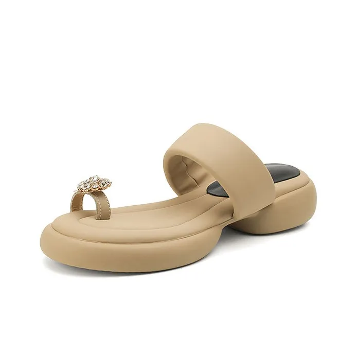 STARRO Slide Slippers Women's White/Apricot/Black-7