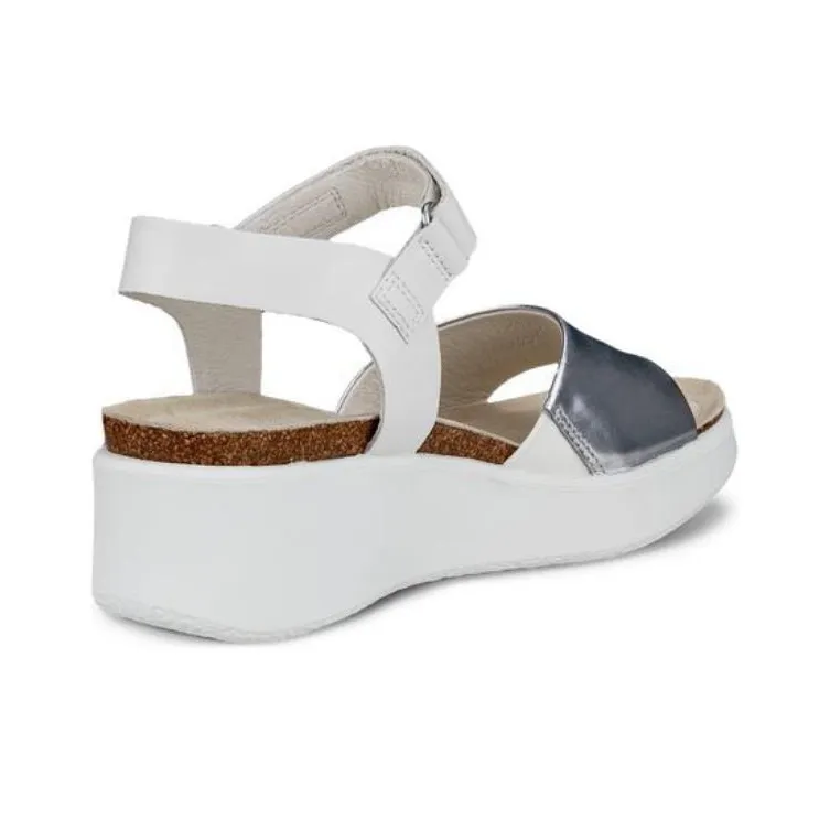 Ecco FLOWT Strap Sandals Women's Silver-2