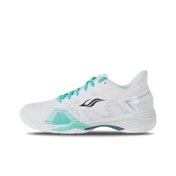 BONNY Anti-Slip Wear-Resistant Low-Top Badminton Shoes White Green