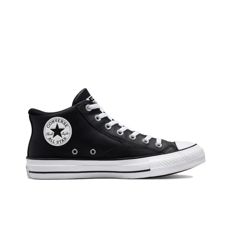 Converse Chuck Taylor All Star Malden Street Anti Slip Wear Resistant Mid Top Skateboard Shoes Unisex Black White-1