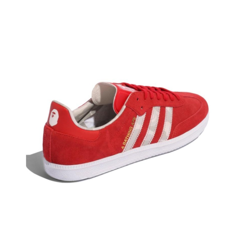 Adidas Samba Low X A Bathing Ape Red