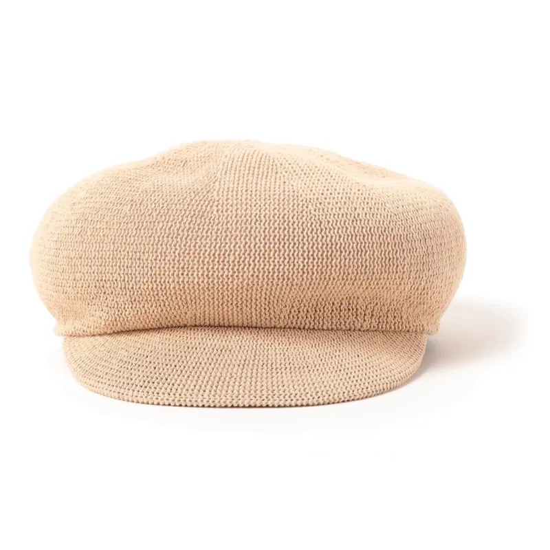 Beams Rayon, Polyester, Cotton Recycled Fiber Berets Kids' Beige-1