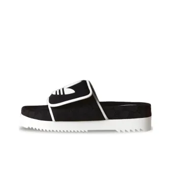 Adidas Originals X Gucci Monogram Slide Core Black