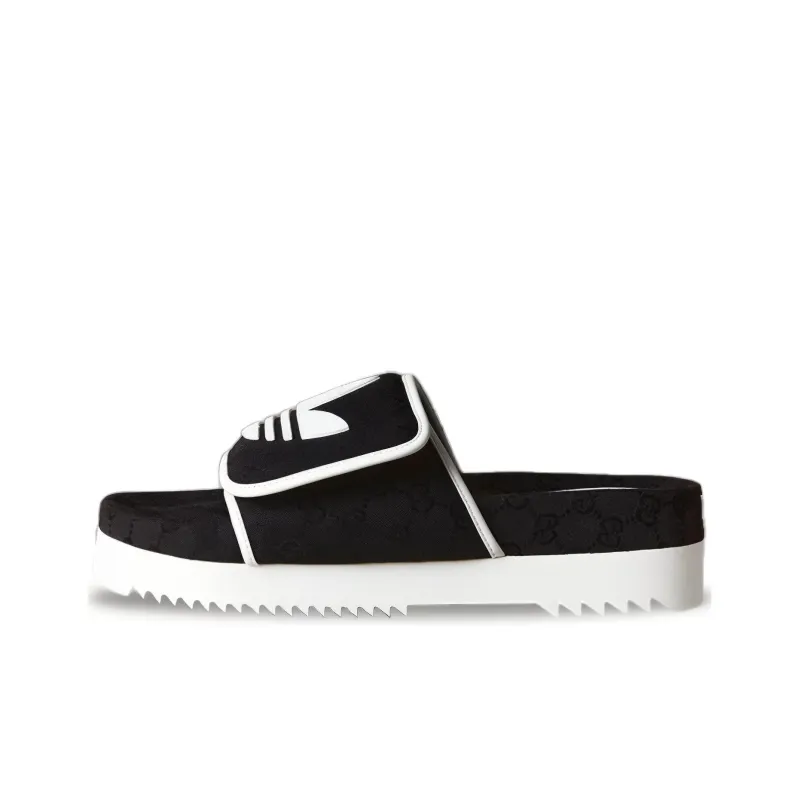 Adidas Gucci X Slide Sandal 'Black Gg Monogram'-0