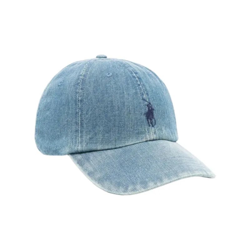 Polo Ralph Lauren Cotton Baseball Caps Unisex Blue-1
