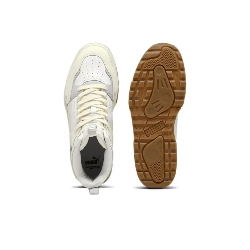 PUMA Slipstream HI XTREME Anti-Slip And Wear-Resistant Breathable Mid-Top Casual Shoes Unisex White Gray-4