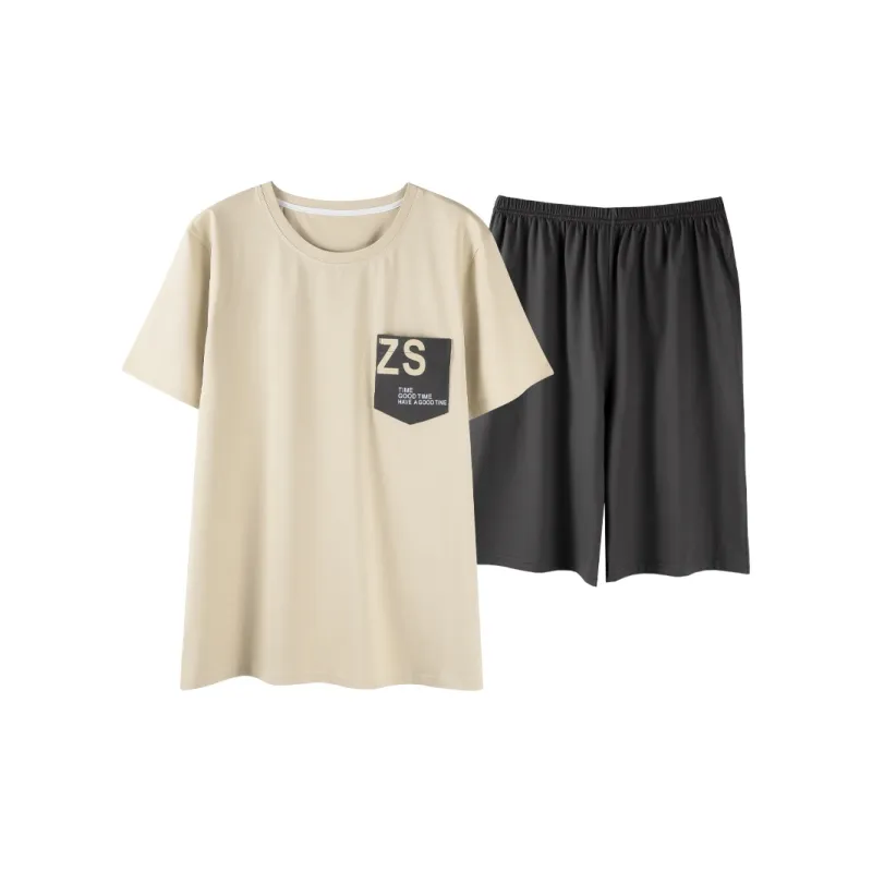 CHUDUAN Men Pajama Sets-4