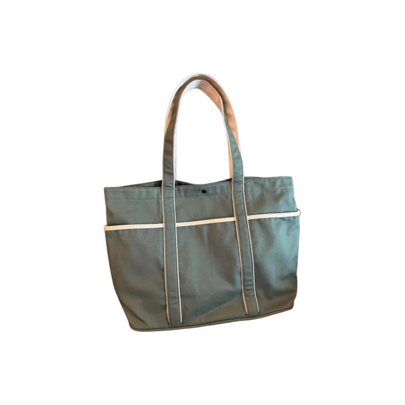 Lululemon Canvas Canvas Bag Handbag One Shoulder Handbag Unisex Forest Green-1