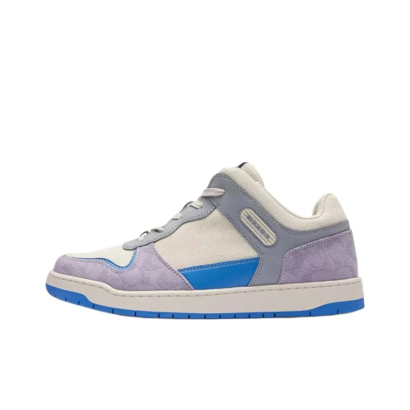COACH C201 Low-Top Skateboard Shoes Men's White-0