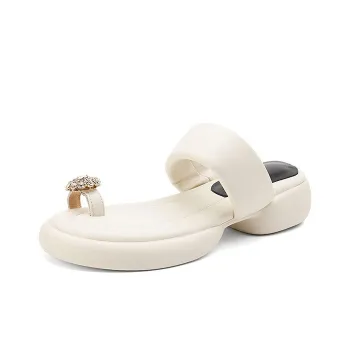 STARRO Slide Slippers Women's White/Apricot/Black