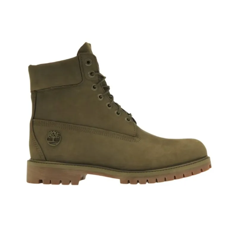 Timberland 6' Heritage Premium Waterproof Boot Olive Nubuck-1