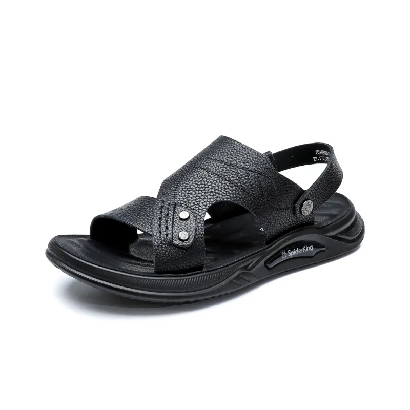 Spider King Beach Sandals Men's Black-1