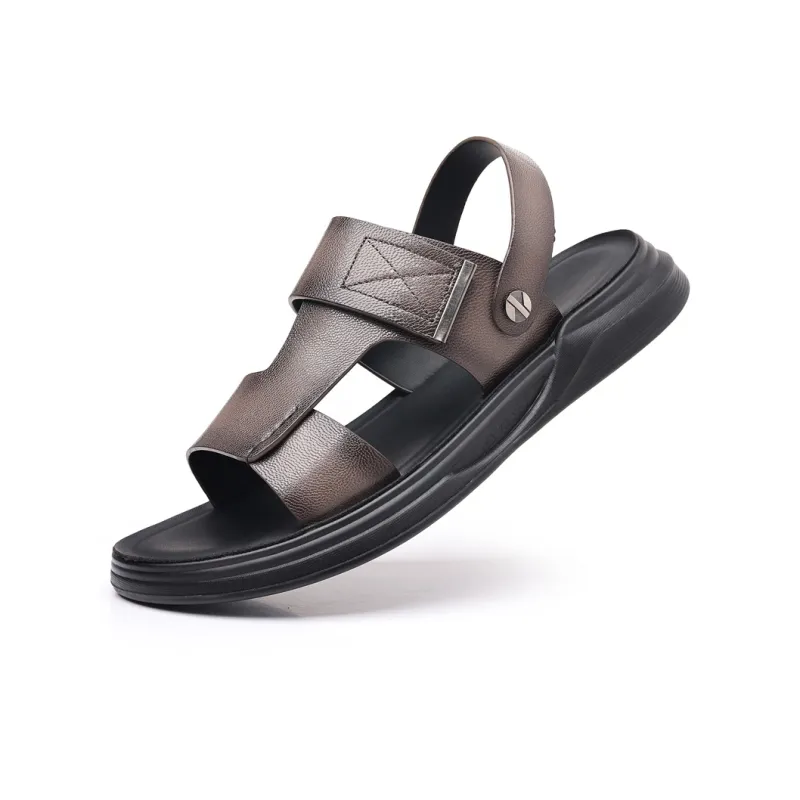 SHUPATE Beach Sandals Men Black/Gray-9