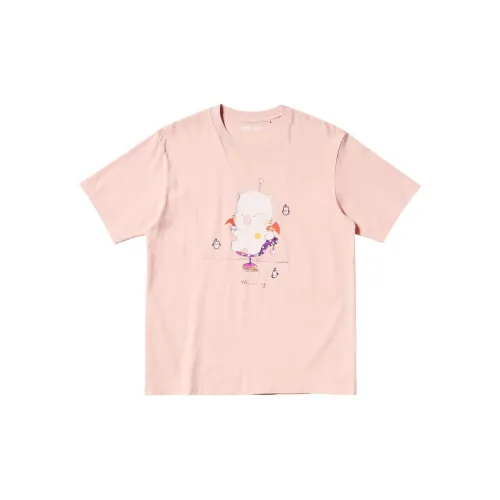 UNIQLO Final Fantasy Co-brand T-Shirts Men Pink