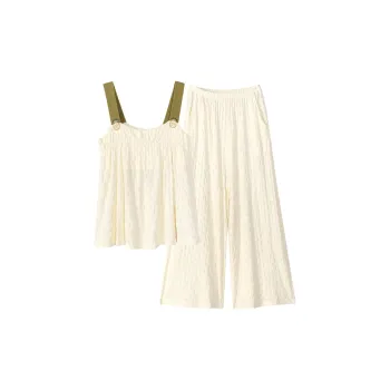 Song Qianya Pajama Set Women's Apricot