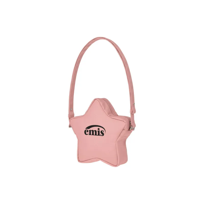 Emis Polyester Shoulder Bag, Crossbody Bag Regular Unisex Pink-1