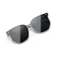 Milk White Gray Frame with Black Gray Lens