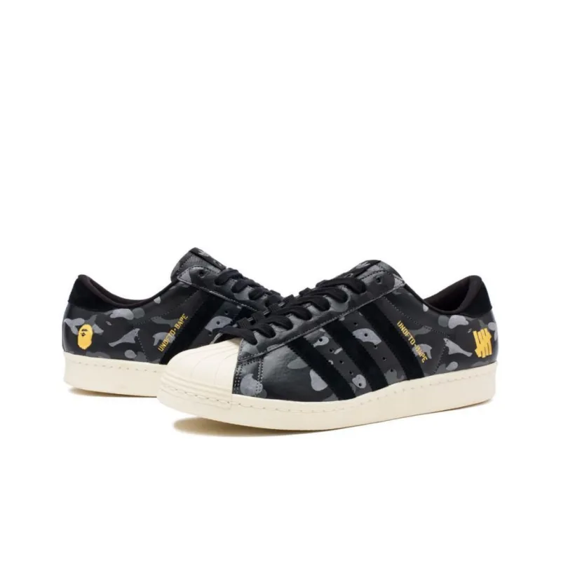 Adidas Superstar 80s Undefeated Bape Black Camo-2