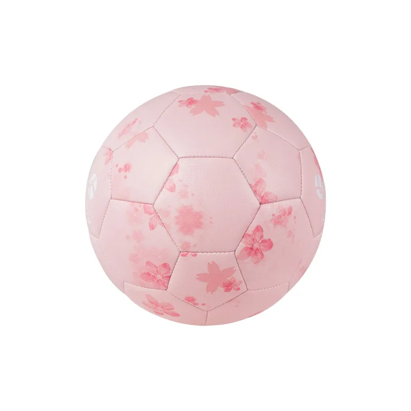 Kuangmi Size 5 Soccer PU Machine Stitched Soccer Ball Unisex Pink-11