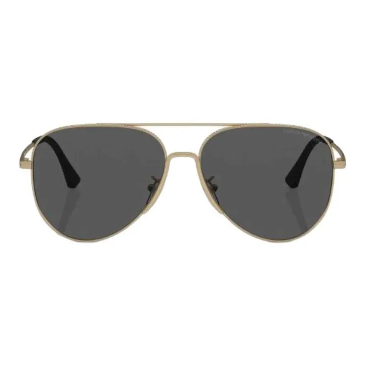EMPORIO ARMANI Aviator Eyeglass Frames Men's Yellow-1